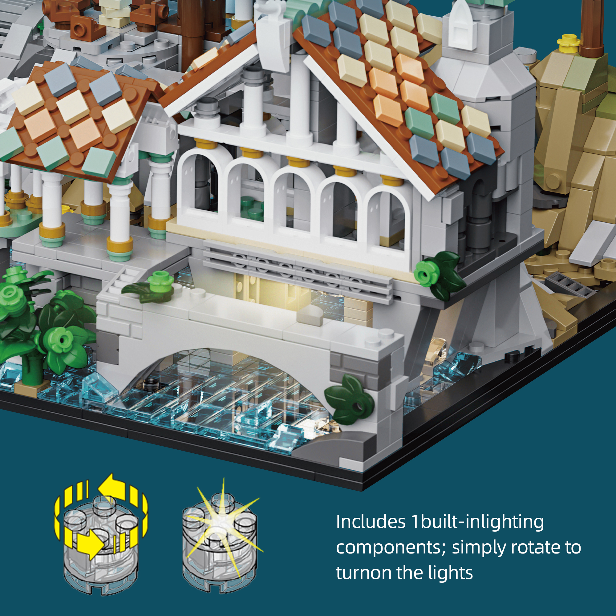 Xbert 66147 The Last Sweet Home House Street View Buildling Blocks Bricks Toys 3337Pcs