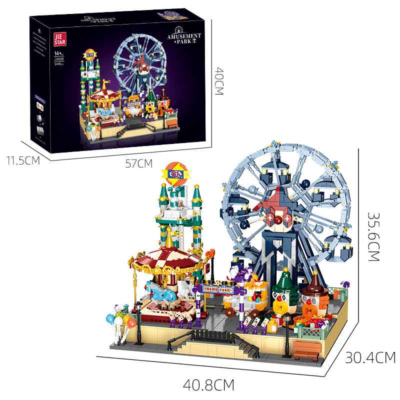 Jiestar JJ9238 Fantastic Wonderland Street View Buildling Blocks Bricks Toys 3446Pcs