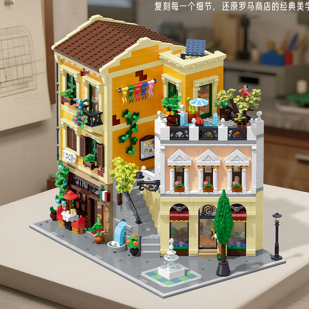 House Street View Buildling Blocks Bricks Toys