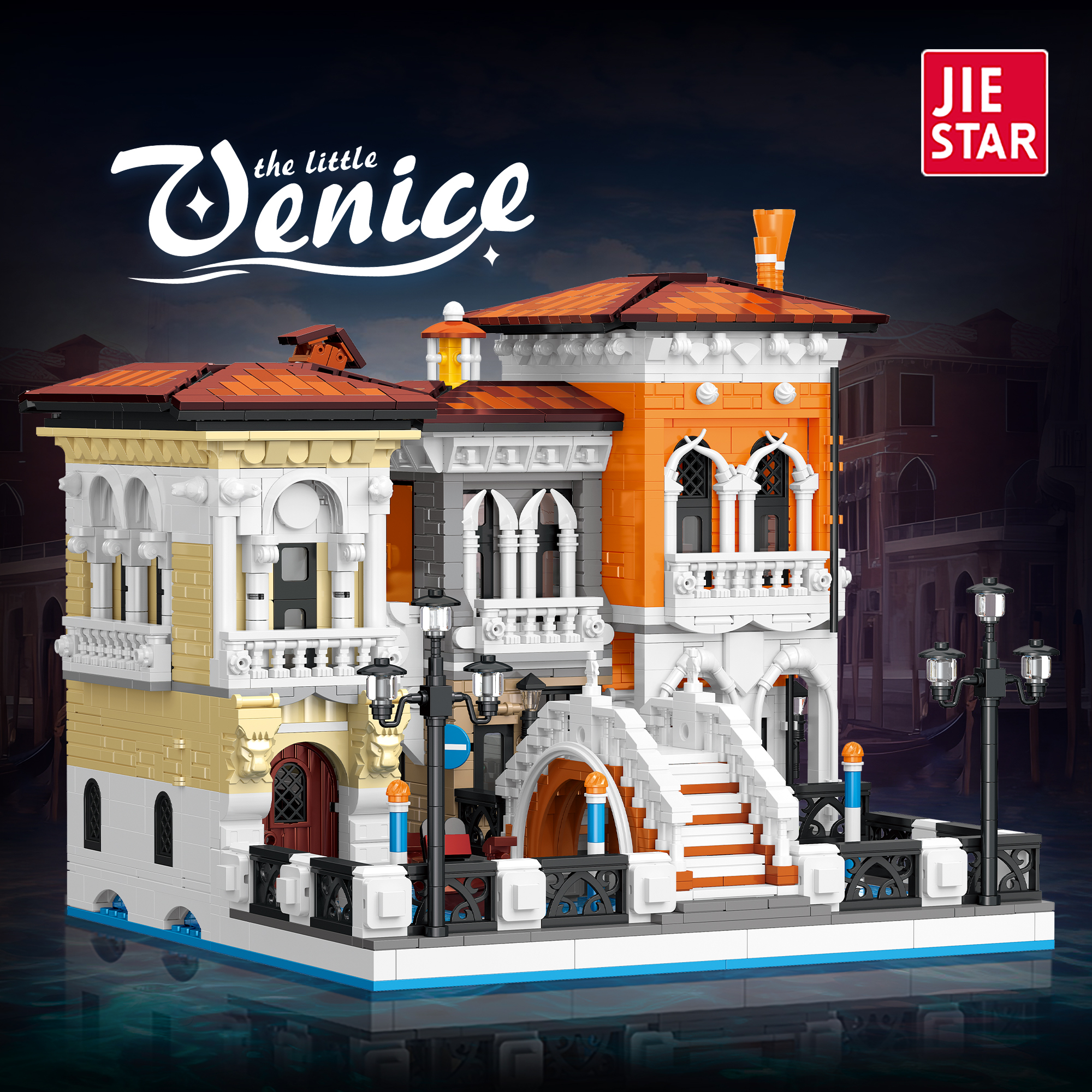 Jiestar 57025 Little Venice House Street View Buildling Blocks Bricks Toys 2926PCS