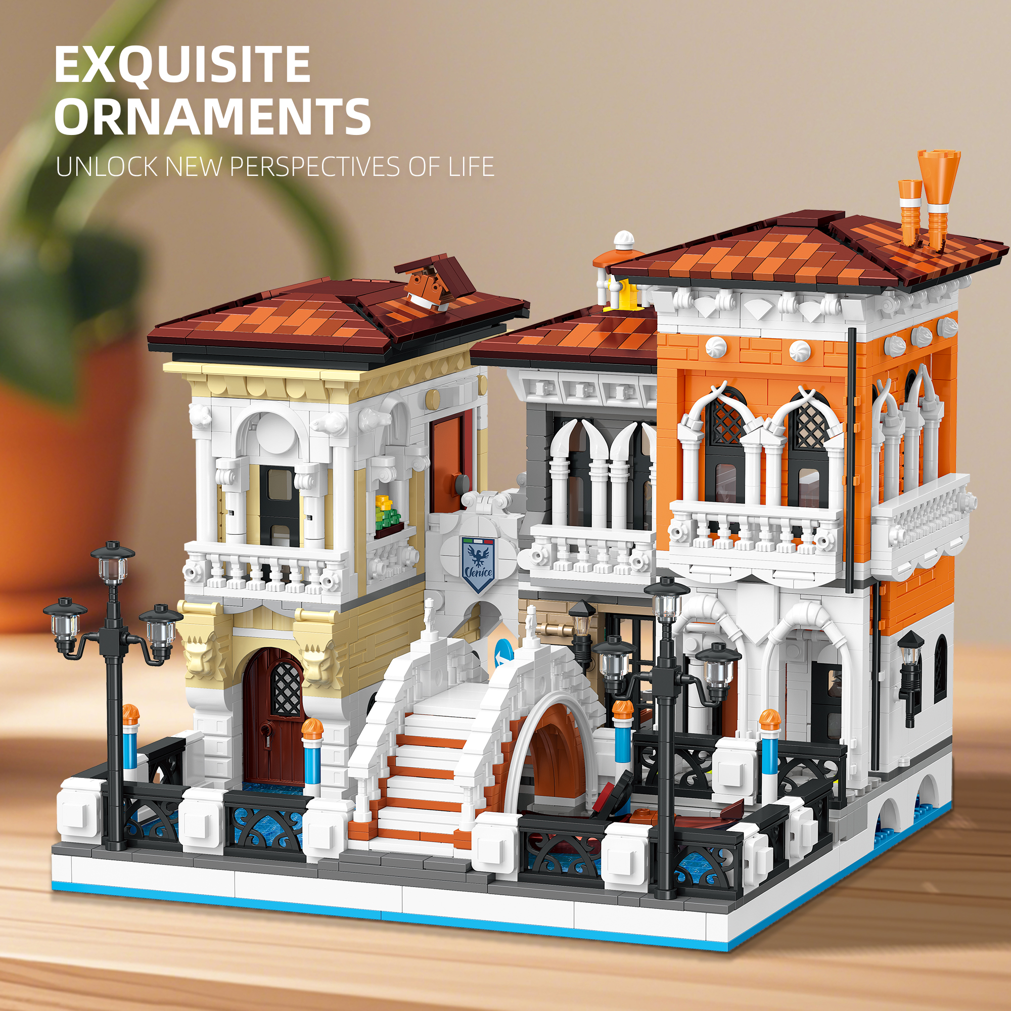 Jiestar 57025 Little Venice House Street View Buildling Blocks Bricks Toys 2926PCS