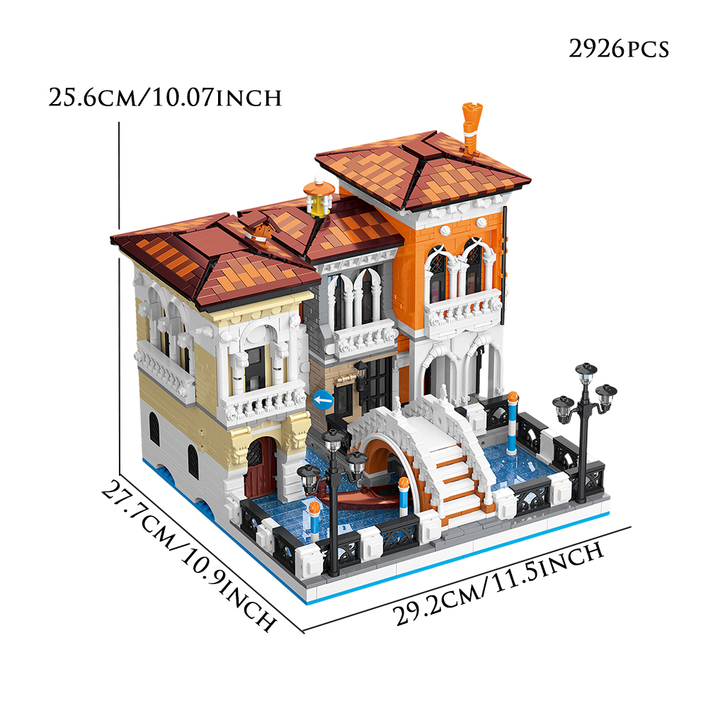 Jiestar 57025 Little Venice House Street View Buildling Blocks Bricks Toys 2926PCS