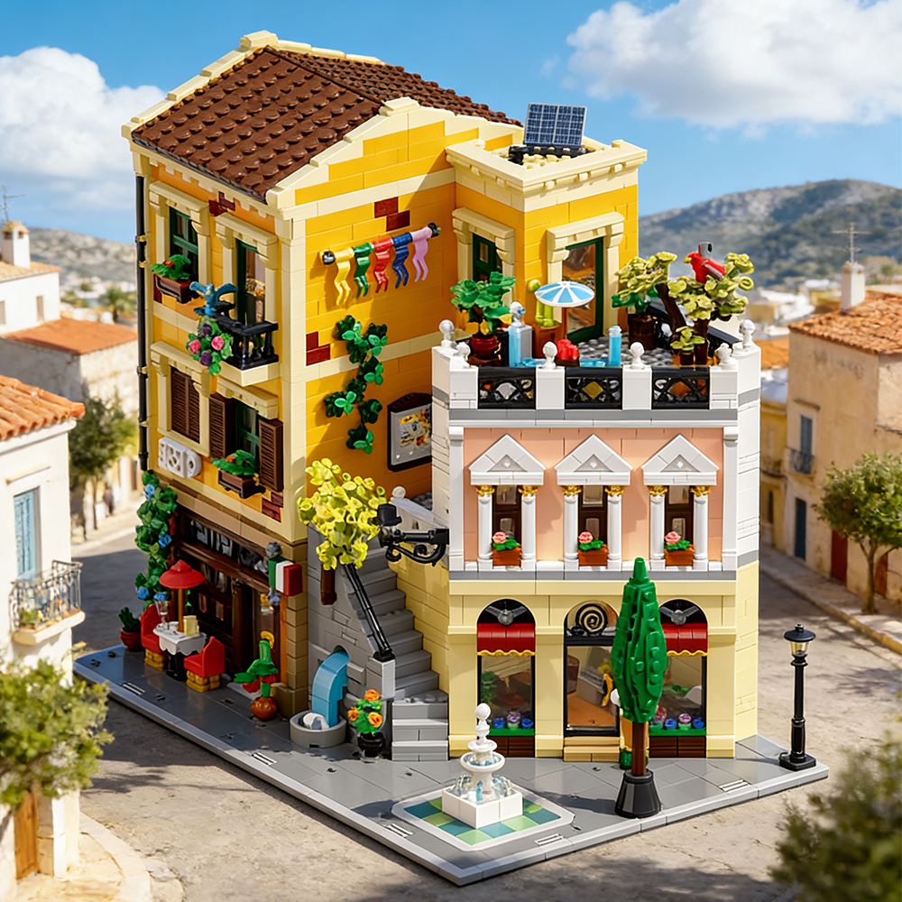 House Street View Buildling Blocks Bricks Toys