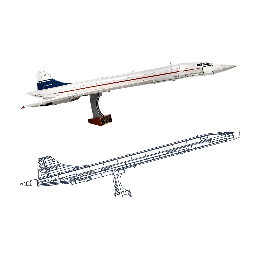 Concorde Ideas Flight Model Buildling Blocks Bricks Toys 2083PCS