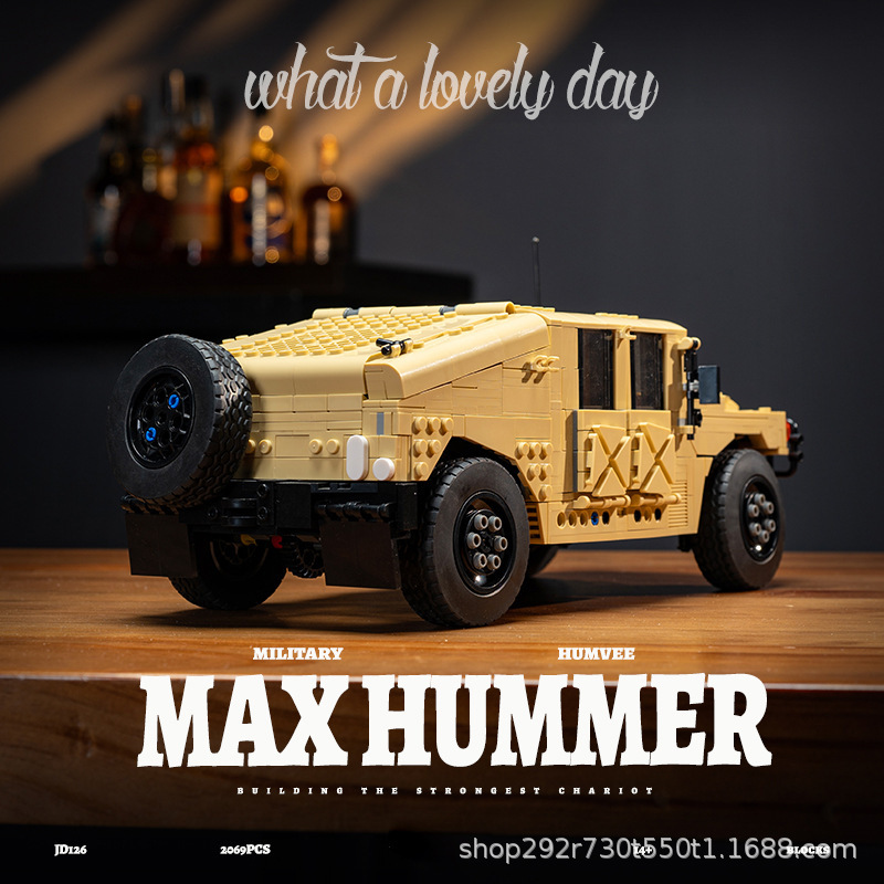 Technic 2-in-1 Jeep MAX Hummer Car Model Buildling Blocks Bricks Toys 2069Pcs