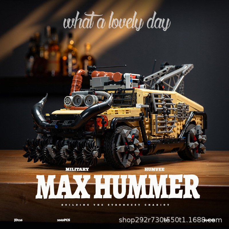 Technic 2-in-1 Jeep MAX Hummer Car Model Buildling Blocks Bricks Toys 2069Pcs