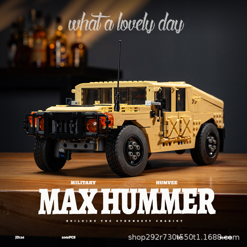 Technic 2-in-1 Jeep MAX Hummer Car Model Buildling Blocks Bricks Toys 2069Pcs