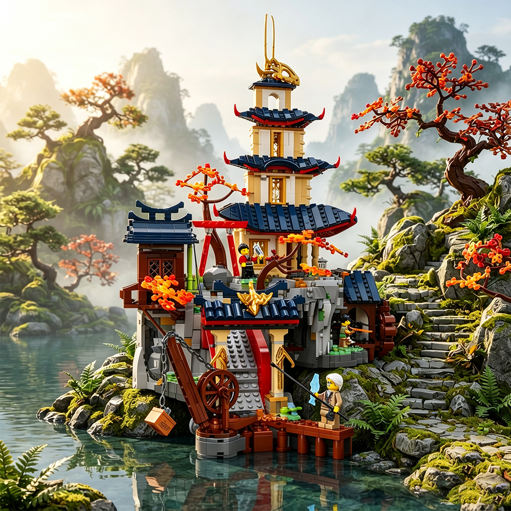 Ship from USA Ninjago Tournament Temple City Model Buildling Blocks Bricks Toys 3489Pcs competitable 71814