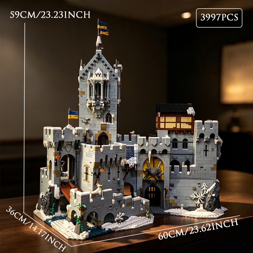 Mountain Fortress 3997pcs Ideas Model Buildling Blocks Bricks Toys competitable 910029