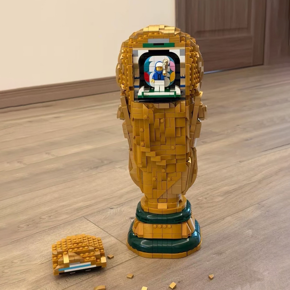 2026 World Cup Trophy Model Buildling Blocks Bricks Toys 2842Pcs competitable 43020