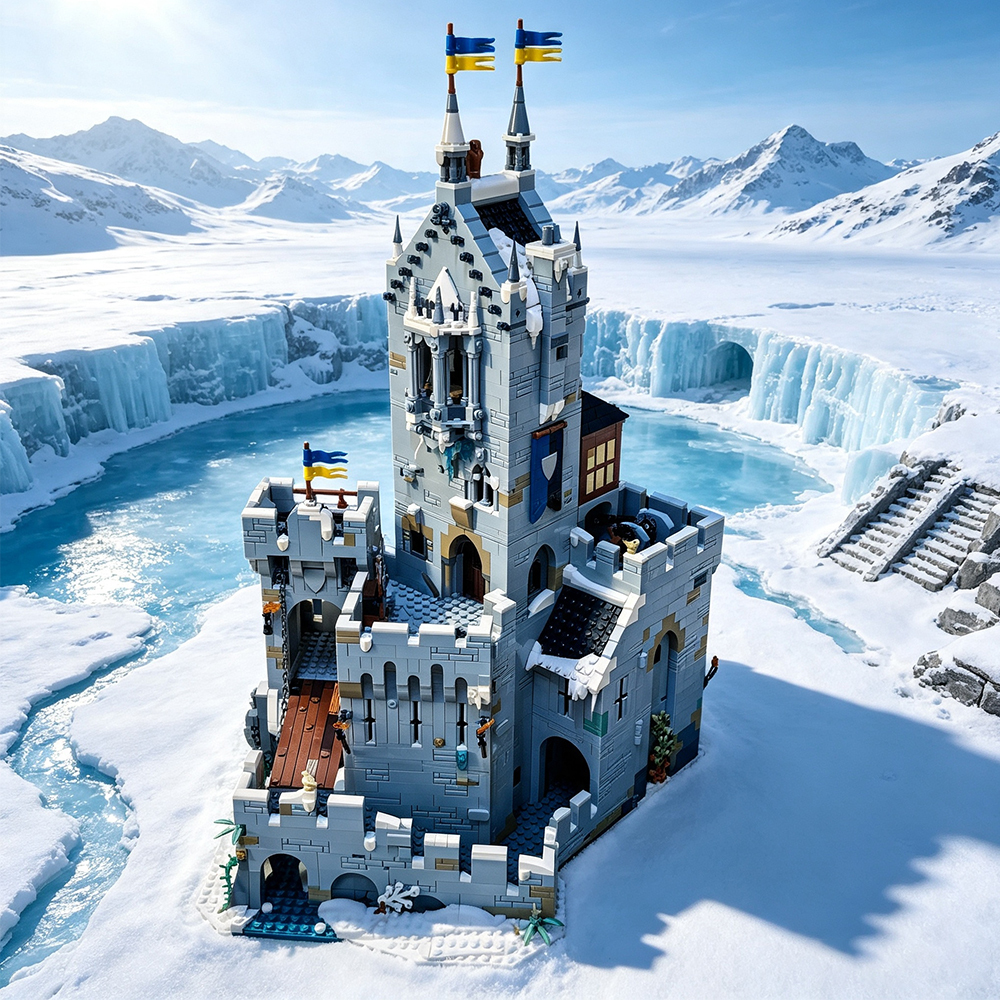 Mountain Fortress 3997pcs Ideas Model Buildling Blocks Bricks Toys competitable 910029