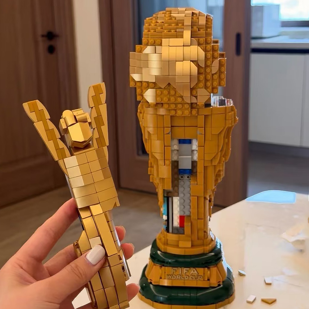 2026 World Cup Trophy Model Buildling Blocks Bricks Toys 2842Pcs competitable 43020