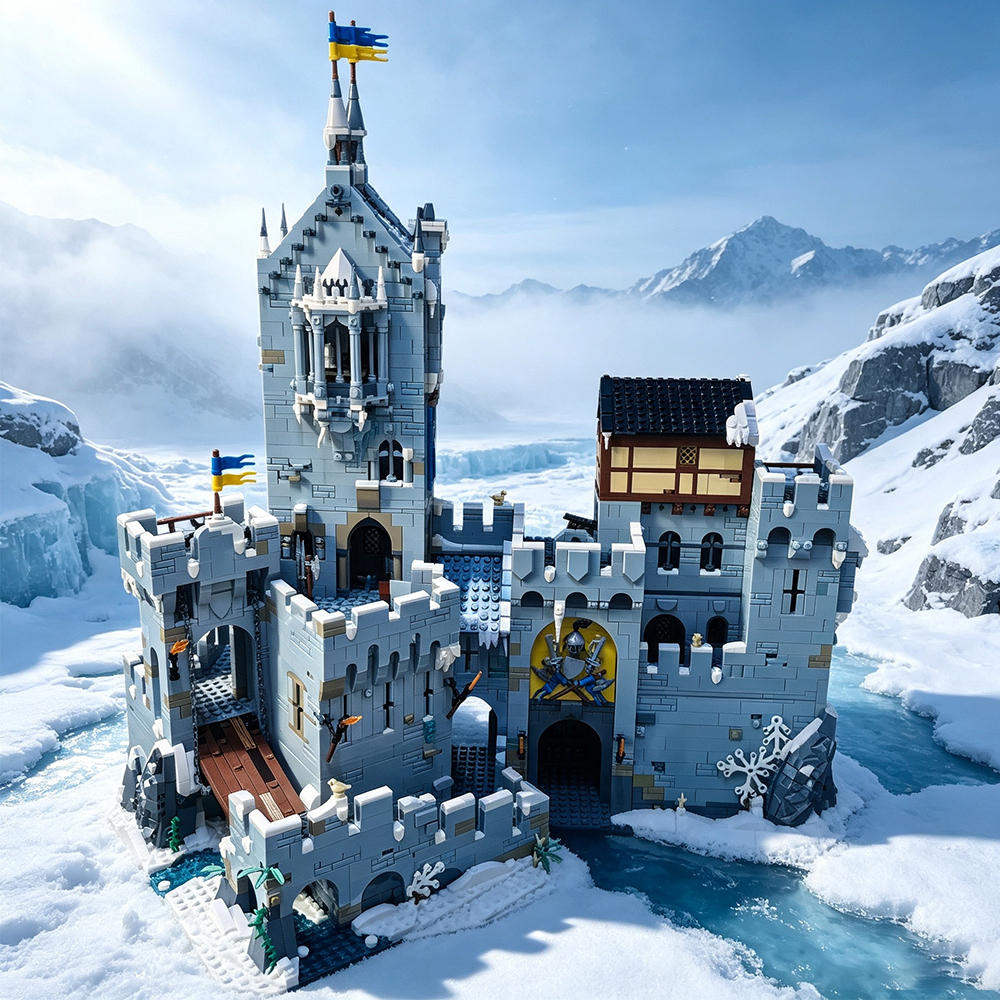 Mountain Fortress 3997pcs Ideas Model Buildling Blocks Bricks Toys competitable 910029