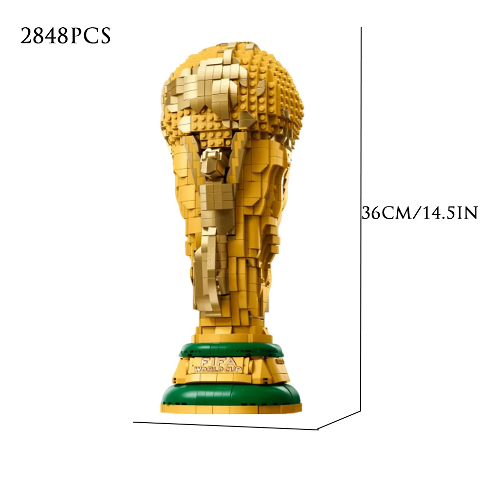 2026 World Cup Trophy Model Buildling Blocks Bricks Toys 2842Pcs competitable 43020