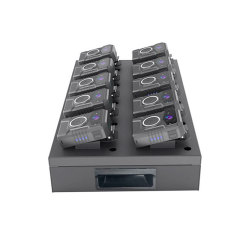 10 body cameras can be uploaded with all data to server via NOVESTOM NVS10-A 10ports docking station 