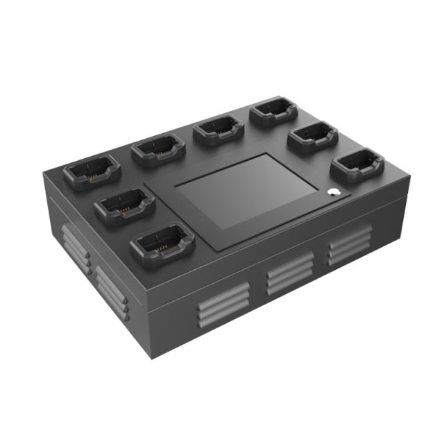 NVS10-E 8ports Desktop 8inch police body-worn cameras Docking Station for management cameras data from NOVESTOM
