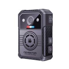 NOVESTOM NVS4-T 4G live streaming body worn camera is equipped with PTT two-way intercom and cluster intercom WiFi dual-band connection.