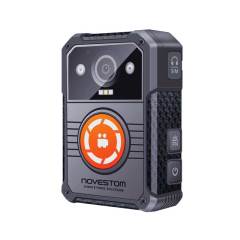 NVS4-T Pro yellow big button to record video with Live streaming body-worn video camera for police law enforcement or government project.