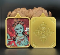 Cinnabar Tara statue (B)