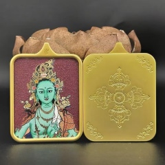 Cinnabar Tara statue (A)