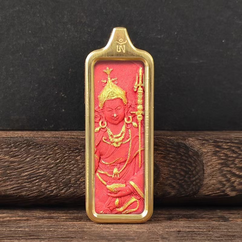 Rectangular Cinnabar Thangka