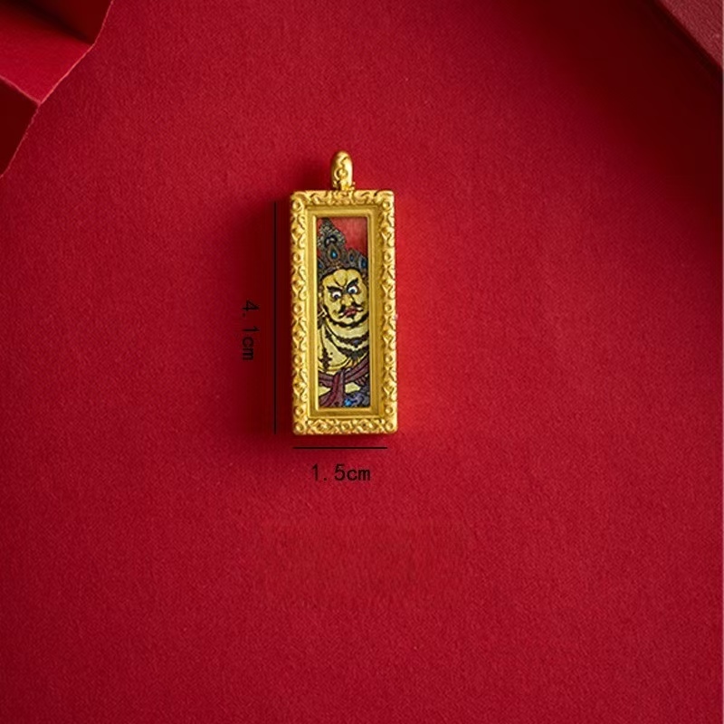 Yellow Wealth God Thangka