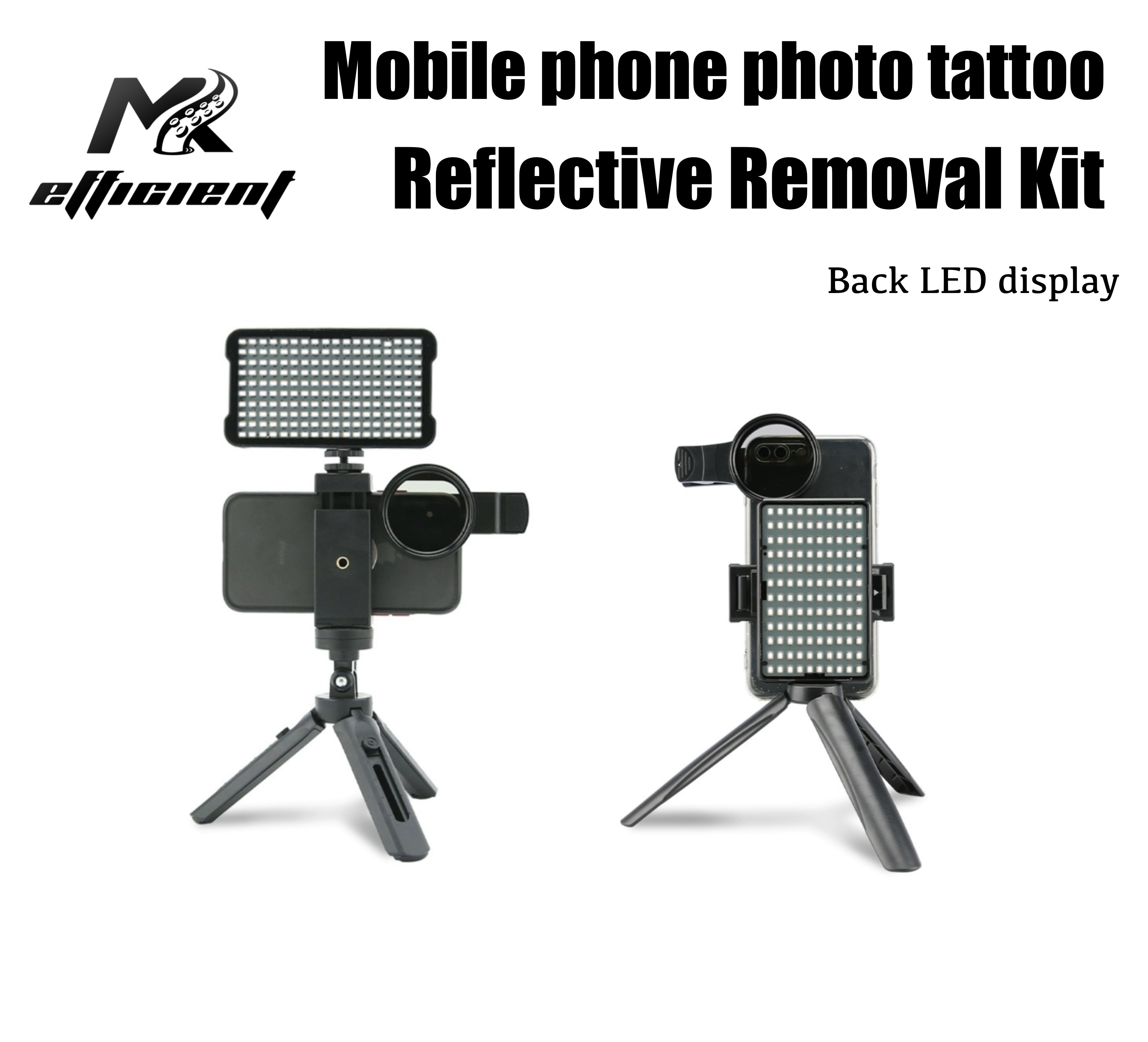 MK  Tattoo auxiliary artifact photography fill light to increase color saturation and remove reflections