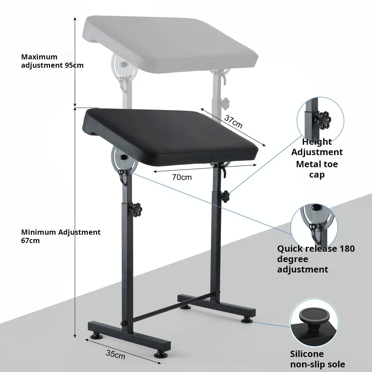 W-2 Oversized Tattoo Studio Supplies Adjustable Armrest