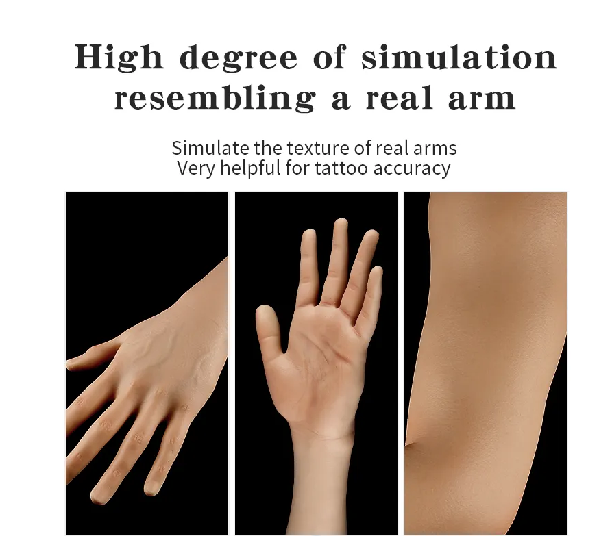 New 3D tattoo imitation silicone movable joint arm
