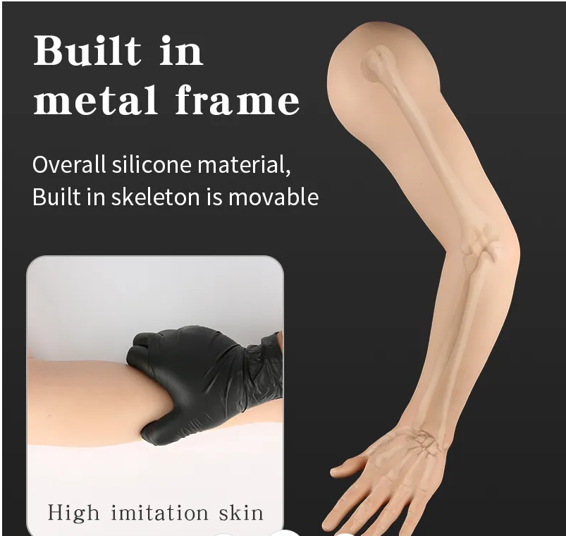New 3D tattoo imitation silicone movable joint arm