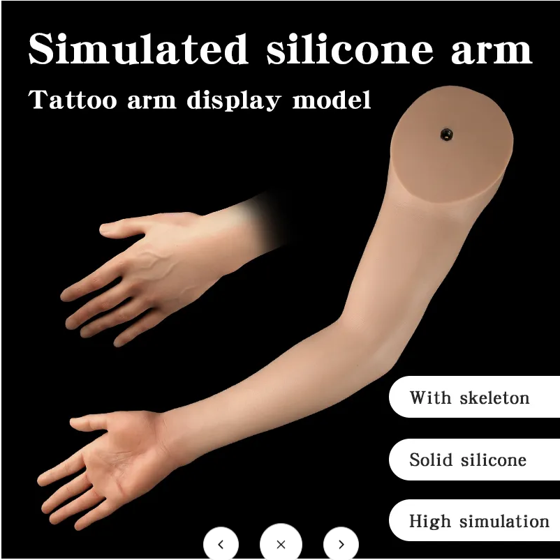 New 3D tattoo imitation silicone movable joint arm