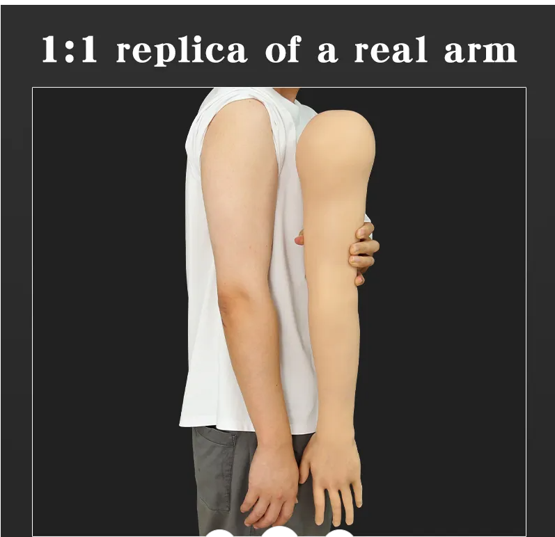 New 3D tattoo imitation silicone movable joint arm