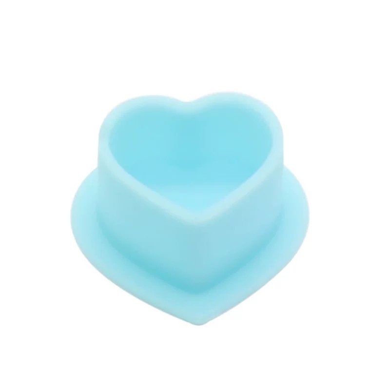 New style heart shape silicone ink cup