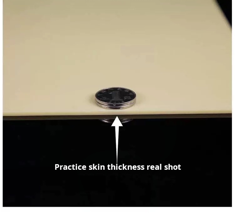 Thickened high-grade silicone tattoo practice skin on the back