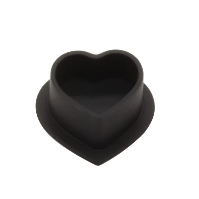 New style heart shape silicone ink cup