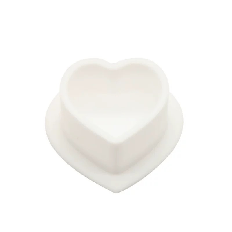 New style heart shape silicone ink cup