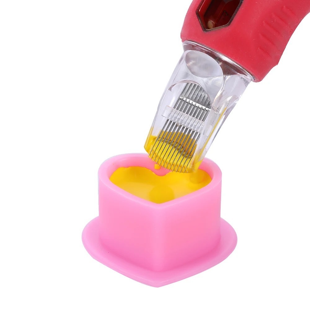 New style heart shape silicone ink cup