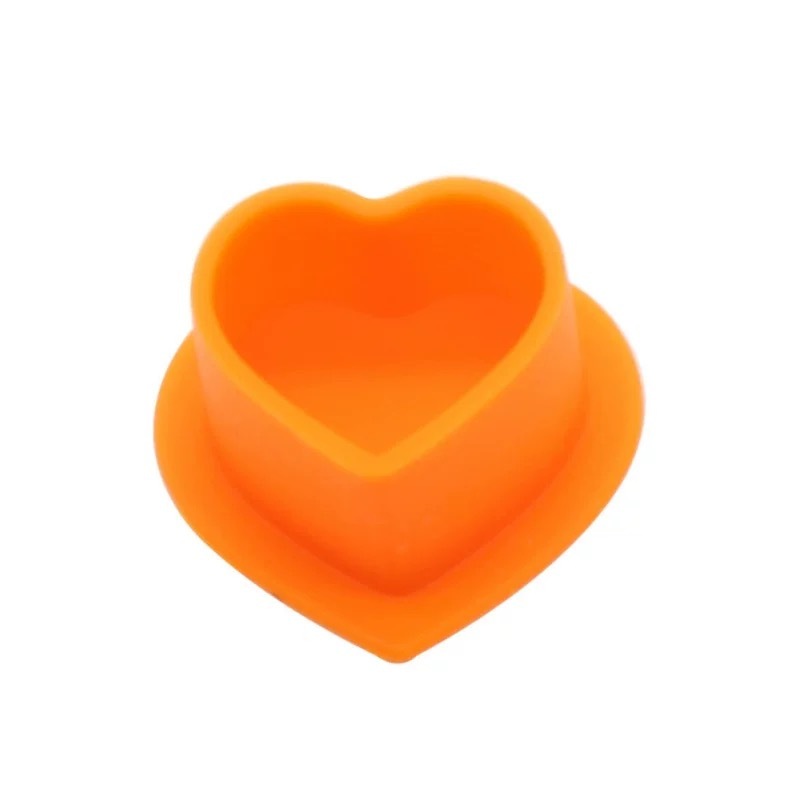 New style heart shape silicone ink cup