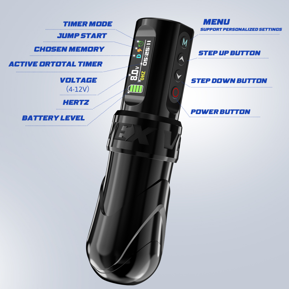 VEX 3.5MM/4.0MM Wireless Battery Tattoo Machine