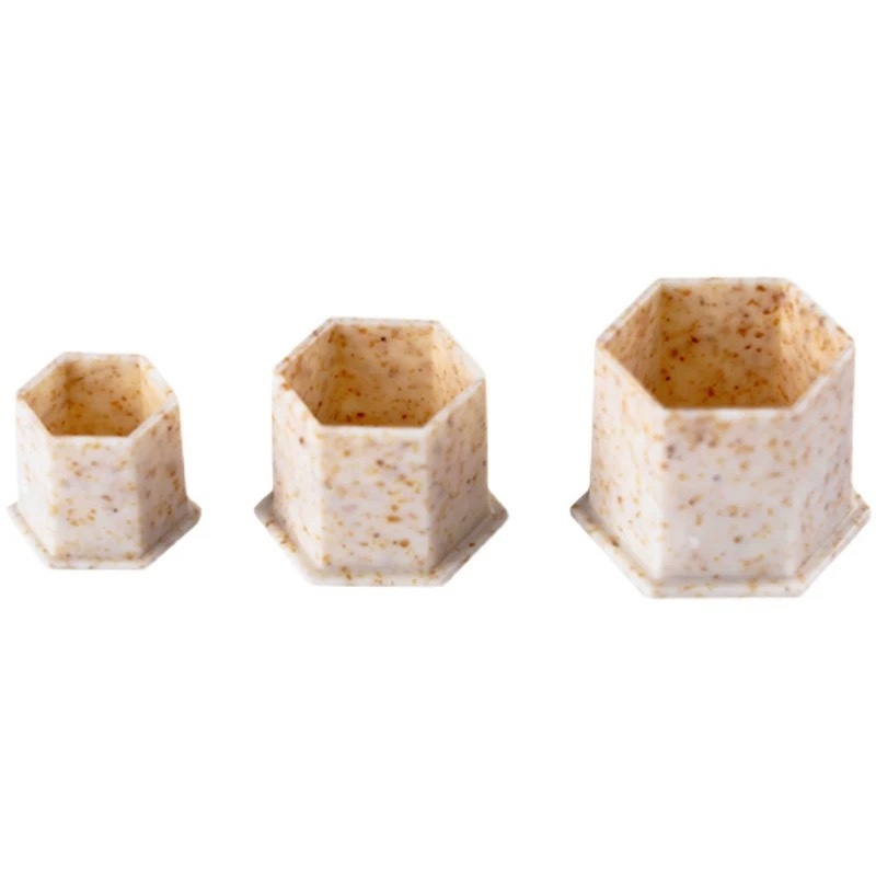 Environmentally friendly wheat straw root biodegradable tattoo ink cup