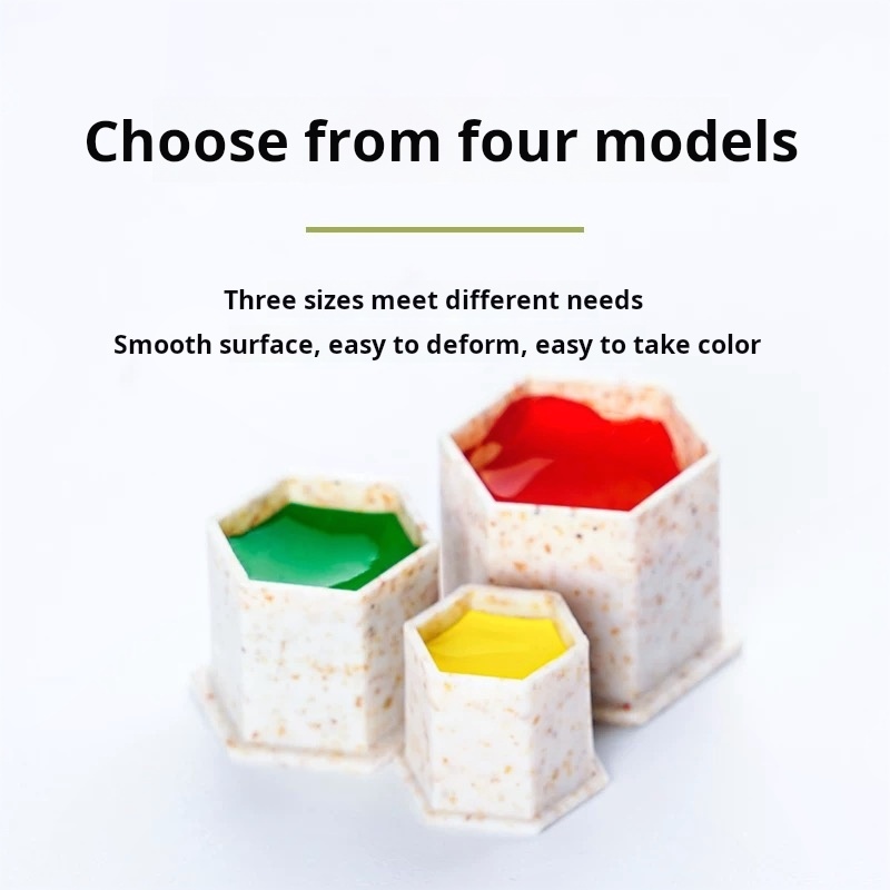 Environmentally friendly wheat straw root biodegradable tattoo ink cup