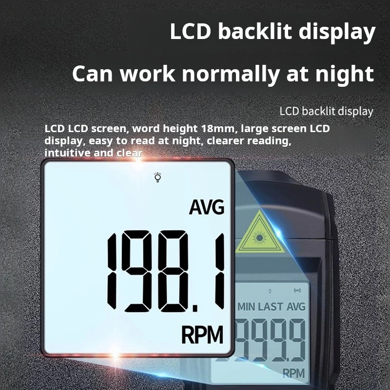 Delixi tachometer high precision motor speed meter laser digital