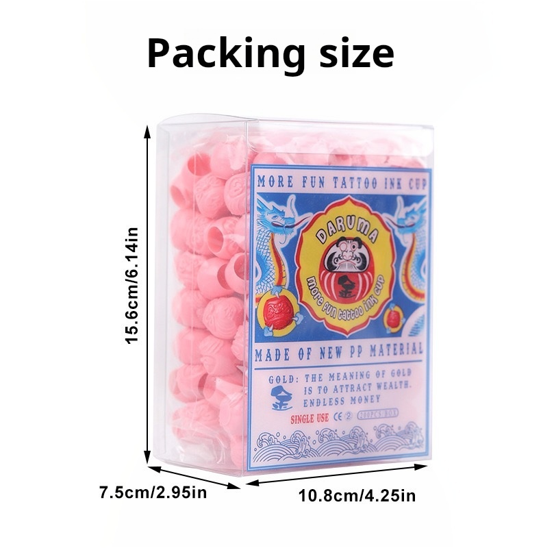 New Daruma Egg Tattoo Ink Cup 200/bag