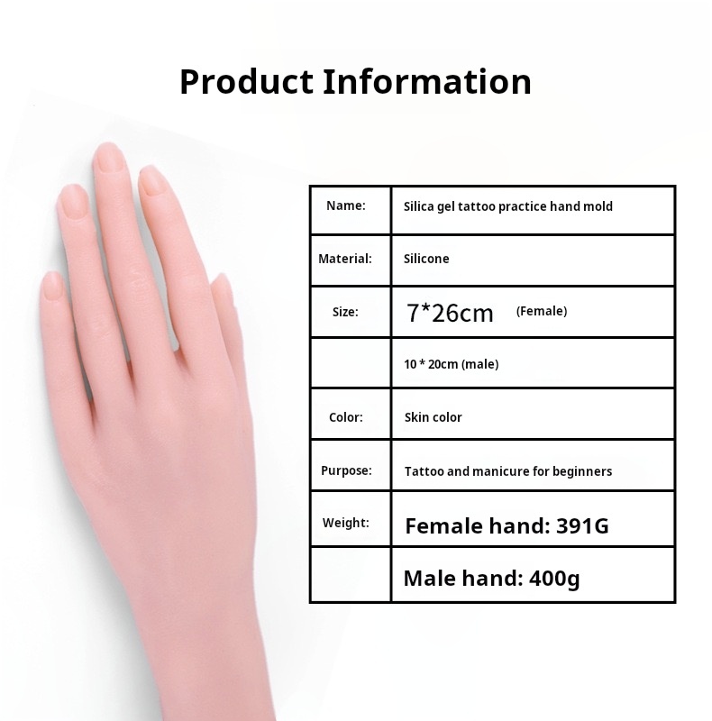 Tattoo pure silicone hand