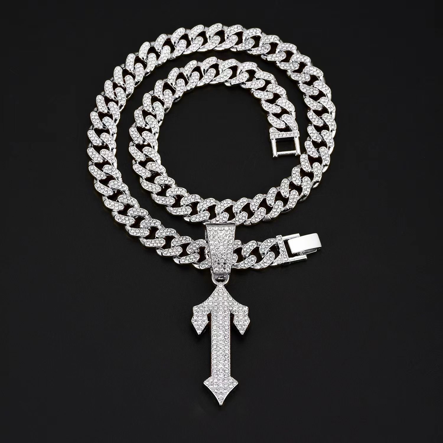 Super shiny diamond hip-hop pendant