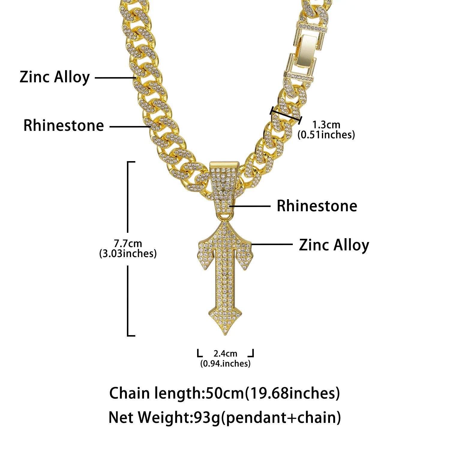 Super shiny diamond hip-hop pendant