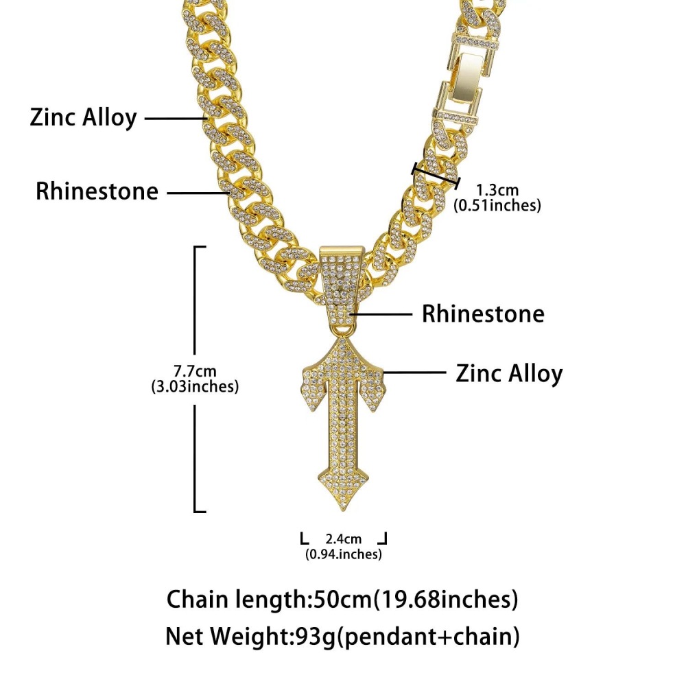 Super shiny diamond hip-hop pendant