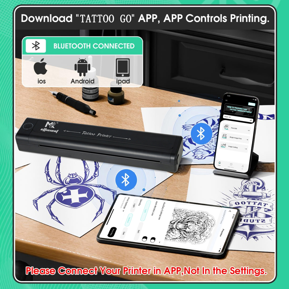 MK H1 Thermal Tattoo Printer
