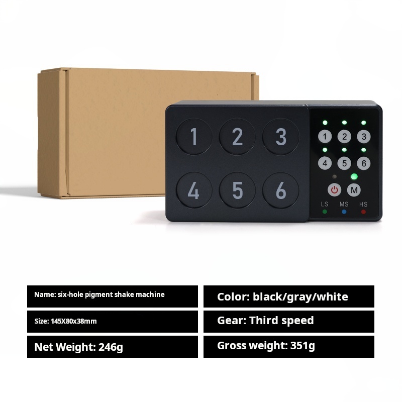 Adjustable speed color mixer