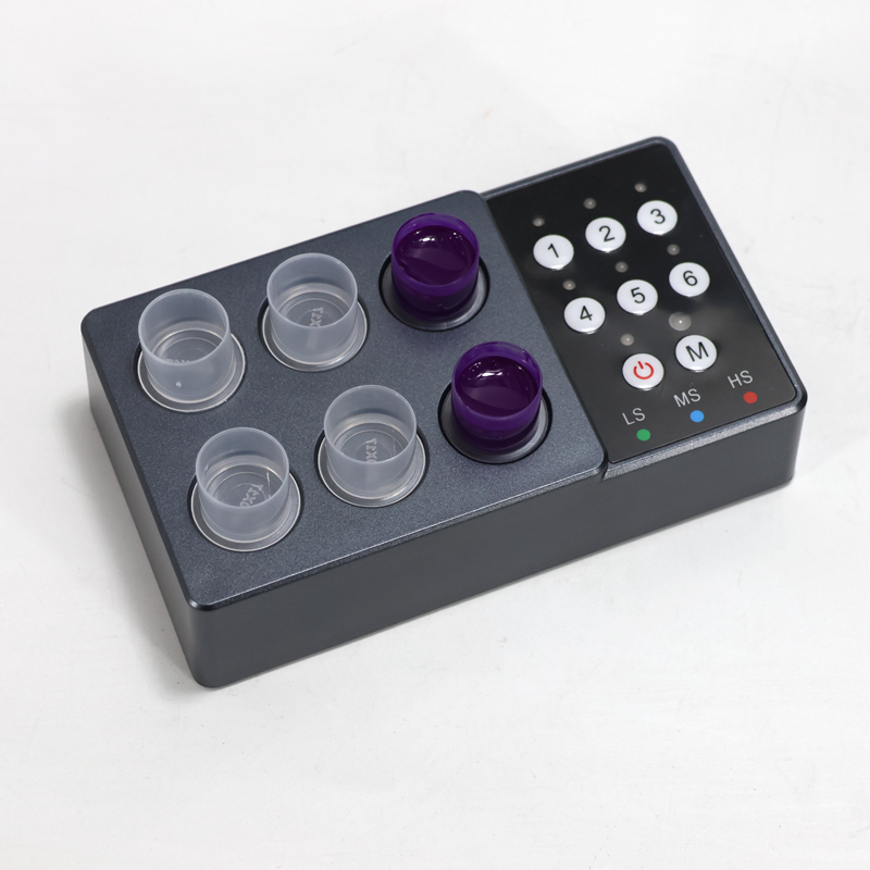 Adjustable speed color mixer